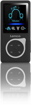 Lenco Xemio-668 MP3 speler 8 GB Zwart, Wit Lenco Xemio-668 MP3 speler 8 GB Zwart, Wit