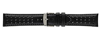 Horlogeband Morellato Rugby U3459237019CR22 Glad leder Zwart 22mm