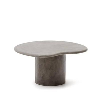 Kave Home Organische Salontafel 'Macarella' Beton, 83 x 77cm, kleur Grijs Kave Home Organische Salontafel 'Macarella' Beton, 83 x 77cm, kleur Grijs