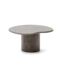 Kave Home Organische Salontafel 'Macarella' Beton, 83 x 77cm, kleur Grijs - thumbnail