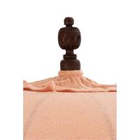 J-Line Parasol Kwastjes|Schelpen Peche Hout Donker Bruin Large - thumbnail