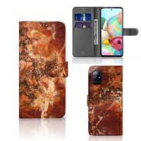 Samsung Galaxy A71 | Bookcase | Marmer Bruin - thumbnail