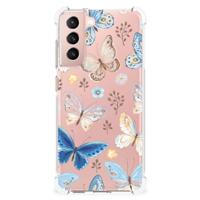 Case Anti-shock voor Samsung Galaxy S21 FE Vlinder - thumbnail