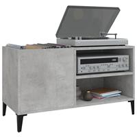 Platenkast 84,5x38x48 cm bewerkt hout betongrijs - thumbnail