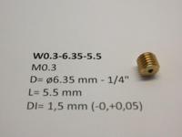 micromotor W0.3-6.35-5.5 wormwiel - thumbnail