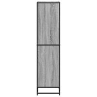 Boekenkast 60x35x139 cm bewerkt hout grijs sonoma eikenkleurig - thumbnail