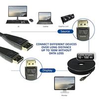 ACT AK4039 Hybride DisplayPort Active Optical Cable (AOC) | DisplayPort male/DisplayPort male | 90 meter - thumbnail