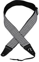 Fender Houndstooth Strap White gitaarband zwart-wit - thumbnail