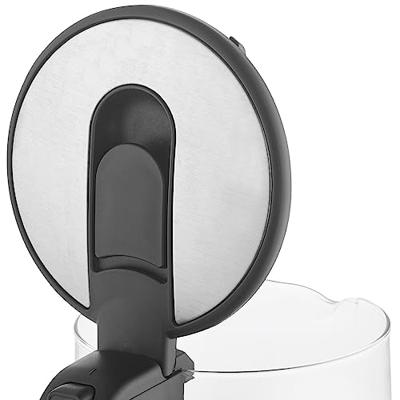 GourmetMaxx GOURMETmaxx Glas-Wasserkocher LED 1,7l 2200W Edelstahl/schwarz kabellos Waterkoker Kabelgebonden Aantal/Volume: 1.7 l Zwart/RVS, Glas GourmetMaxx GOURMETmaxx Glas-Wasserkocher LED 1,7l 2200W Edelstahl/schwarz kabellos Waterkoker Kabelgebonden Aantal/Volume: 1.7 l Zwart/RVS, Glas