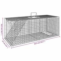 Dierenval 64,5x25x26,5 cm gegalvaniseerd ijzer - thumbnail