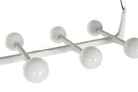 Plafondlamp Home ESPRIT Wit Metaal Kristal 110 x 45 x 23 cm - thumbnail