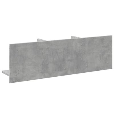 Wandkast 100x16,5x30 cm bewerkt hout betongrijs