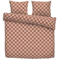 Dekbedovertrek Toledo - terra/roze - 240x220 cm - Leen Bakker - thumbnail