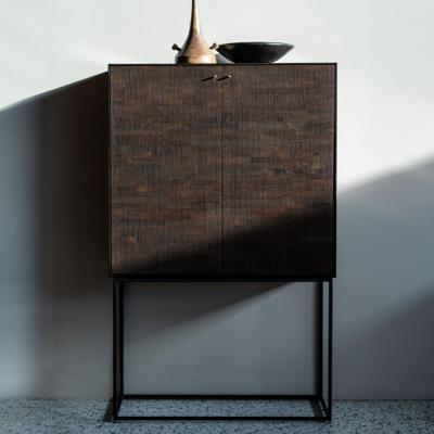 Ethnicraft Opbergkast 'Grooves' Gevernist Teakhout, 162 x 102cm