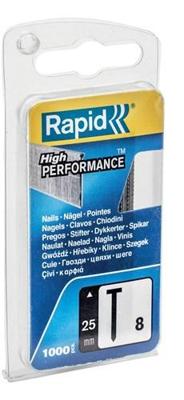Rapid nr. 8 brads 25 mm, 1.000 stuks - 40109535 - 40109535 Rapid nr. 8 brads 25 mm, 1.000 stuks - 40109535 - 40109535