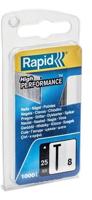 Rapid nr. 8 brads 25 mm, 1.000 stuks - 40109535 - 40109535 - thumbnail
