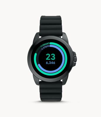 Fossil FTW4047 Horloge Gen. 5E Sport Smartwatch siliconen band 42 mm