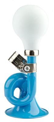 Fietstoeter krul PexKids - blauw met witte bol Fietstoeter krul PexKids - blauw met witte bol