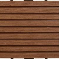 VidaXL Wpc tegels 30x30cm 11 stuks 1m2 bruin - thumbnail