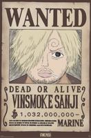 Poster One Piece - Wanted Sanji Wano 61x91,5cm - thumbnail