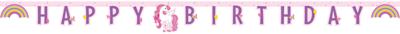 Letterbanner Happy Birthday Magic Unicorn (2m)