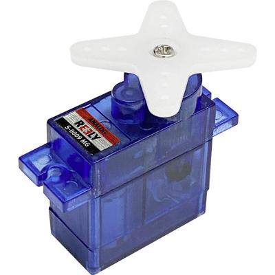Reely Micro-servo S0009 MG Analoge servo Materiaal (aandrijving): Metaal Stekkersysteem: JR Reely Micro-servo S0009 MG Analoge servo Materiaal (aandrijving): Metaal Stekkersysteem: JR