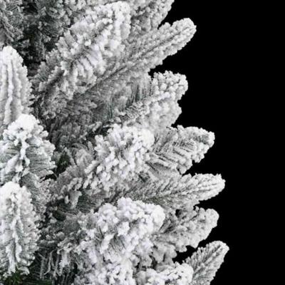 VidaXL Kunstkerstboom wit 210 cm pvc en plastic en staal en pe