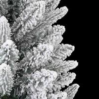 VidaXL Kunstkerstboom wit 210 cm pvc en plastic en staal en pe - thumbnail