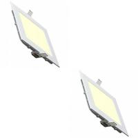 Slimme LED Inbouw Downlight 15W Set - Warm Wit 2700K - Vierkant 195mm - thumbnail