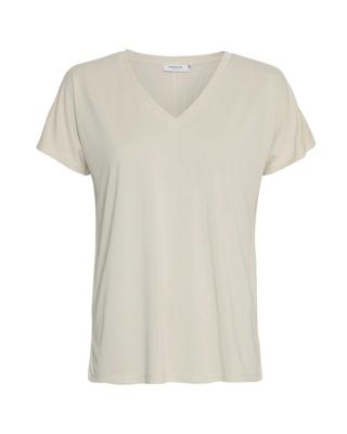 Msch Copenhagen Mschfenya Modal V Neck Tee 18167 T-shirts Oatmeal Msch Copenhagen Mschfenya Modal V Neck Tee 18167 T-shirts Oatmeal