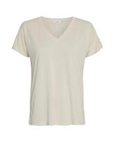 Msch Copenhagen Mschfenya Modal V Neck Tee 18167 T-shirts Oatmeal - thumbnail
