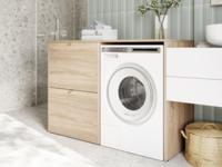 Wasmachinekast DORLOTE 1 machine 2 deuren sonoma - thumbnail