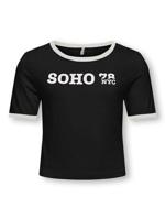 Kids ONLY zomer t-shirt S/S meisjes - zwart - Kognina - thumbnail