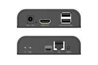 Digitus DS-55356 HDMI-ontvanger HDMI, HDMI-ingang, USB, USB-A, USB-A 1.1, RJ45, Micro-USB Via netwerkkabel RJ45 200 m - thumbnail