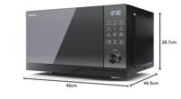 Sharp YC-GC52BE-B Combimagnetron Zwart - thumbnail