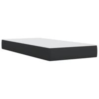 Boxspring met matras kunstleer zwart 90x200 cm - thumbnail