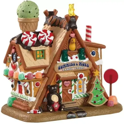 Kersthuisje Gummies & more candy store 4,5V LEMAX - Lemax