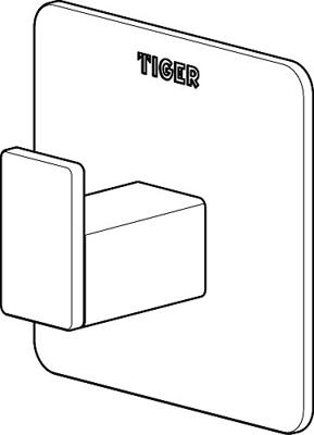 Haak Tiger Pull Square Metaal RVS