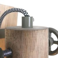 Steinhauer WandlampGeurnesey donkergroen met hout - 1578G - thumbnail