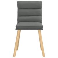 Eetkamerstoelen 6 st stof donkergrijs - thumbnail