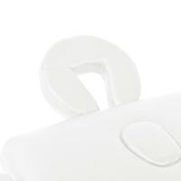 VidaXL Massagetafel 10 cm dik 2 zones inklapbaar wit - thumbnail