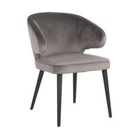 Richmond Eetkamerstoel 'Indigo' Velvet, kleur Stone - thumbnail