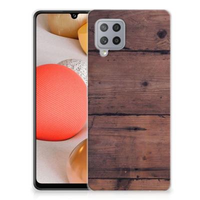 Samsung Galaxy A42 | Bumper Hoesje | Old Wood