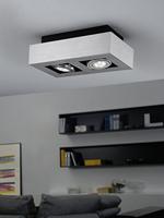 Eglo Led plafondspotLoke 1 2-lichts led metaalgrijs - 91353 - thumbnail
