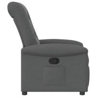 Fauteuil verstelbaar stof donkergrijs - thumbnail