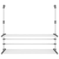 VidaXL Droogrek voor balkon 89x25x(60-95) cm aluminium - thumbnail