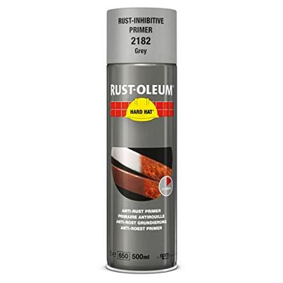 Rust-Oleum roestwerende primer - Hard Hat Zinc - grijs - mat - 0.5l - spuitbus