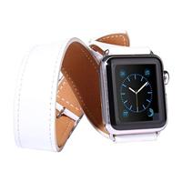 Kakapi Double Strap bandje - Wit - Compatible met Apple watch 38mm / 40mm / 41mm / 42mm - Compatible Apple watch bandjes - thumbnail