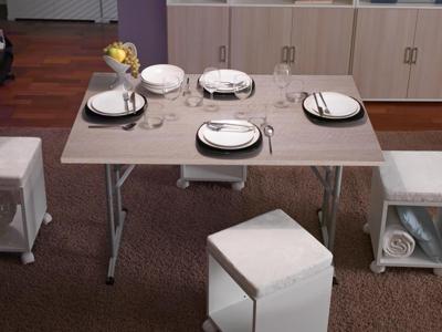 Eettafel opvouwbaar TAFARELLI 125 cm eik Eettafel opvouwbaar TAFARELLI 125 cm eik