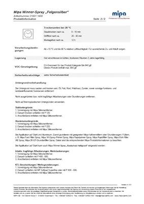 Mipa Rim silver spray 400 ml